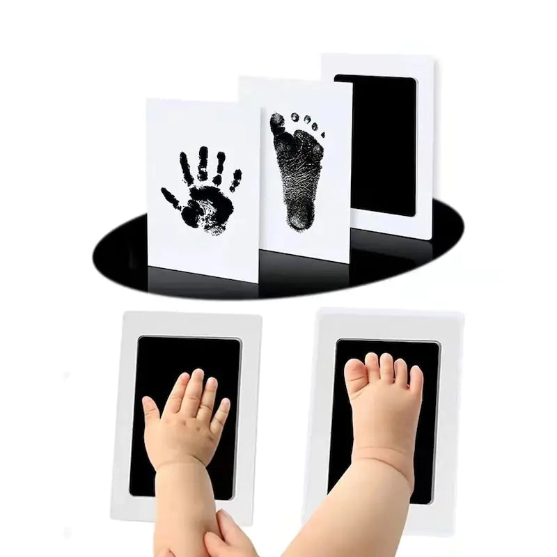 Baby Hand And Footprint Kit Ink Pads Photo Frame