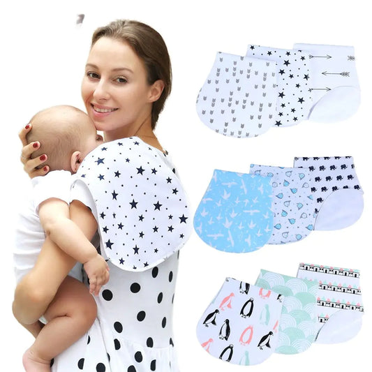 3 Pieces Soft Baby Bibs Set