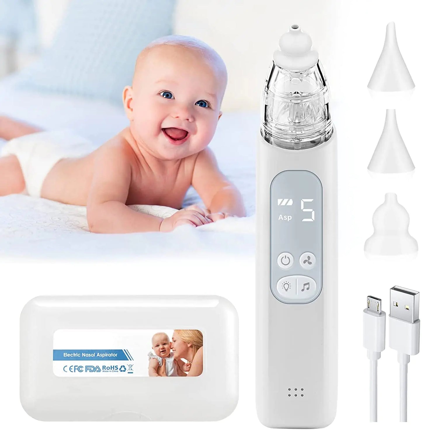 Rechargeable Baby Nose Cleaner Silicone