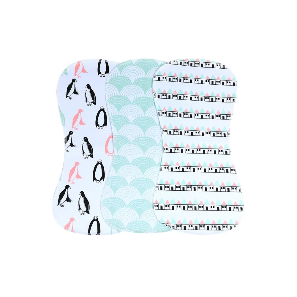 3 Pieces Soft Baby Bibs Set