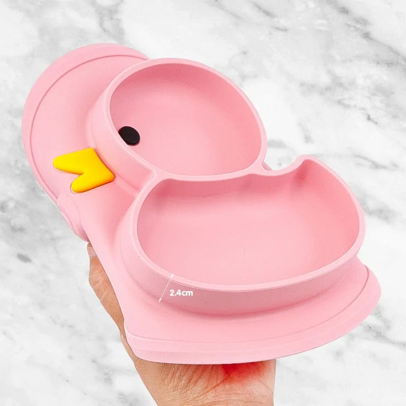 Baby Duck Shape Silicone Plate