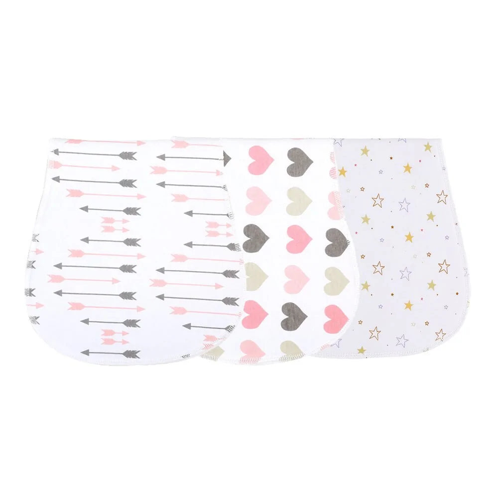 3 Pieces Soft Baby Bibs Set