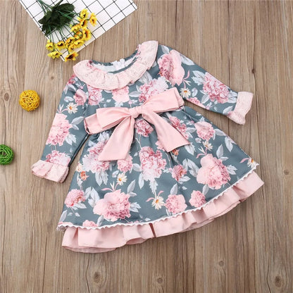 Newborn Floral Dress for Baby Girl Princess Party