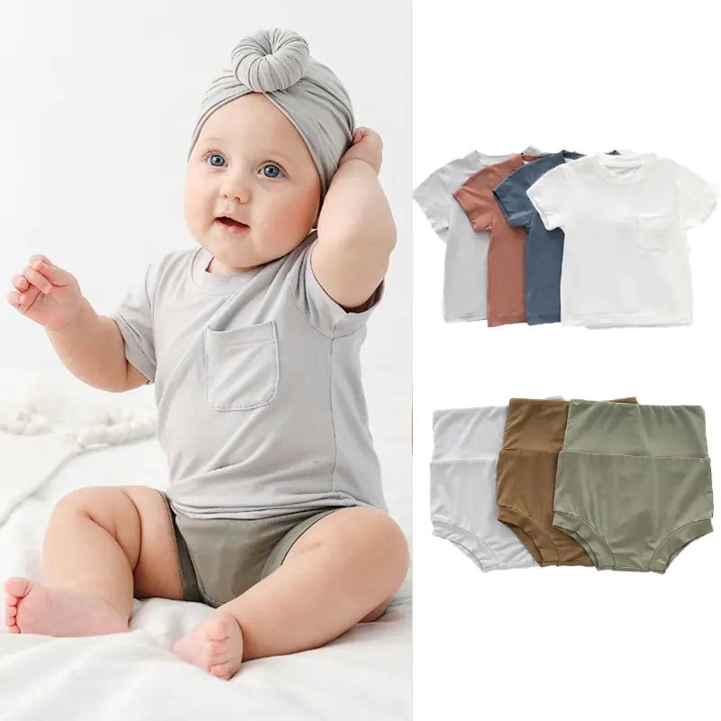 Bamboo Fiber Baby Summer Set